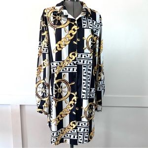 BUTTON-DOWN SHIRT OR SHIRT DRESS-3X